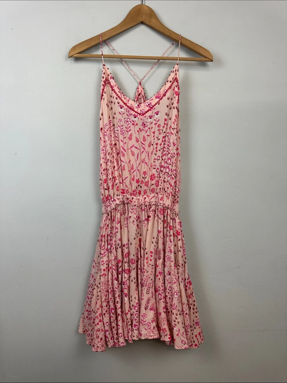 Poupette St. Barth Laurie Mini Dress in Pink Sz XS